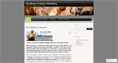 Desktop Screenshot of andygreenberg.wordpress.com