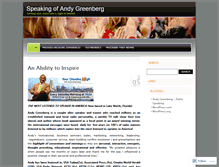 Tablet Screenshot of andygreenberg.wordpress.com