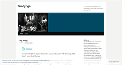 Desktop Screenshot of familyoga.wordpress.com