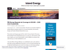 Tablet Screenshot of islandenergy.wordpress.com