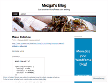 Tablet Screenshot of mezgal.wordpress.com