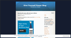 Desktop Screenshot of giveyourselfpower.wordpress.com