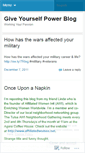 Mobile Screenshot of giveyourselfpower.wordpress.com