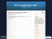 Tablet Screenshot of giveyourselfpower.wordpress.com