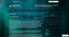 Desktop Screenshot of bapcofocus.wordpress.com