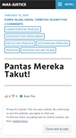 Mobile Screenshot of masjustice.wordpress.com