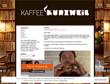 Tablet Screenshot of kaffeekurzweil.wordpress.com