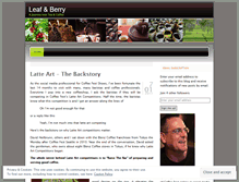 Tablet Screenshot of leafandberry.wordpress.com