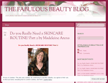 Tablet Screenshot of fabulousbeautyblog.wordpress.com