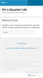 Mobile Screenshot of itsagaucherlife.wordpress.com