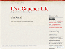 Tablet Screenshot of itsagaucherlife.wordpress.com