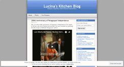 Desktop Screenshot of lucinaskitchen.wordpress.com