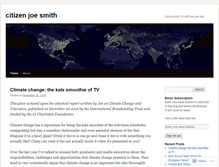 Tablet Screenshot of citizenjoesmith.wordpress.com