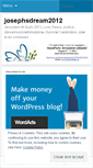 Mobile Screenshot of josephsdream2012.wordpress.com