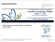 Tablet Screenshot of josephsdream2012.wordpress.com