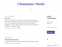 Tablet Screenshot of champagnemoods.wordpress.com