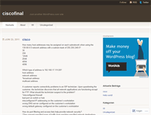 Tablet Screenshot of ciscofinal.wordpress.com