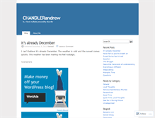 Tablet Screenshot of chandlerandrew.wordpress.com
