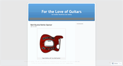 Desktop Screenshot of guitarcloset.wordpress.com