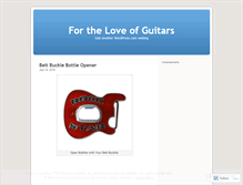 Tablet Screenshot of guitarcloset.wordpress.com
