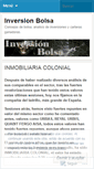 Mobile Screenshot of inversionbolsa.wordpress.com