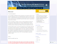 Tablet Screenshot of medschooltips.wordpress.com