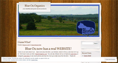 Desktop Screenshot of blueoxfarm.wordpress.com