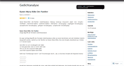 Desktop Screenshot of gedichtanalyse.wordpress.com