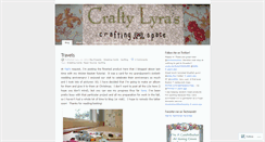 Desktop Screenshot of craftylyra.wordpress.com