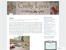 Tablet Screenshot of craftylyra.wordpress.com