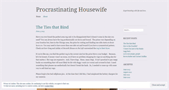 Desktop Screenshot of procrastinatinghousewife.wordpress.com