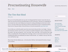 Tablet Screenshot of procrastinatinghousewife.wordpress.com