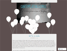 Tablet Screenshot of contemplatingcosmos.wordpress.com