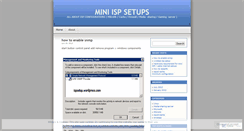 Desktop Screenshot of ispsetup.wordpress.com