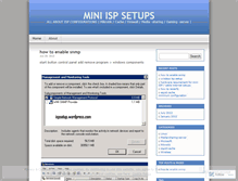 Tablet Screenshot of ispsetup.wordpress.com