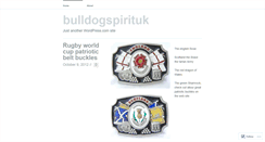 Desktop Screenshot of bulldogspirituk.wordpress.com