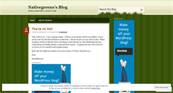 Desktop Screenshot of nativegreens.wordpress.com