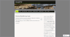 Desktop Screenshot of climbdfw.wordpress.com