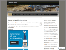 Tablet Screenshot of climbdfw.wordpress.com