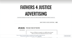 Desktop Screenshot of fathers4justiceadvertising.wordpress.com