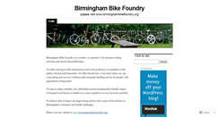 Desktop Screenshot of birminghambikefoundry.wordpress.com