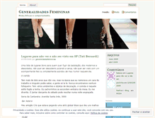 Tablet Screenshot of generalidadesfemininas.wordpress.com