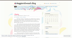 Desktop Screenshot of maggiemillwood.wordpress.com