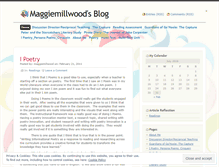 Tablet Screenshot of maggiemillwood.wordpress.com