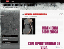 Tablet Screenshot of ingenieriabiomedicajlh01.wordpress.com