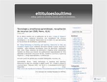 Tablet Screenshot of eltituloesloultimo.wordpress.com