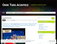 Tablet Screenshot of ondetudoacontece.wordpress.com