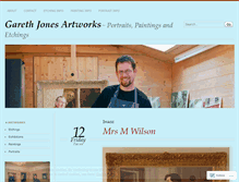 Tablet Screenshot of garethjonesartworks.wordpress.com