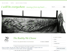 Tablet Screenshot of iwillbeeverywhere.wordpress.com