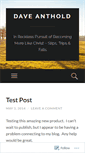 Mobile Screenshot of daveanthold.wordpress.com